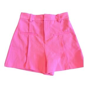 Zara High Waist Pink Women's Shorts